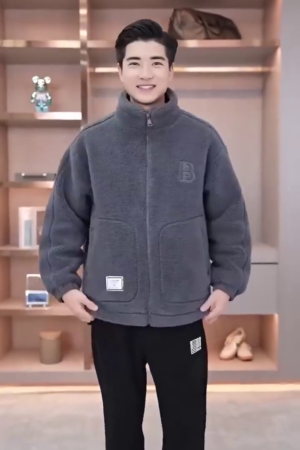 Trendy Brand Men's Casual Outerwear Autumn Winter New Stand Collar Breathable Size Camouflage for Boys