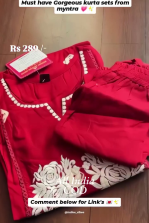 Anarkali Kurta Pant Dupatta Set
