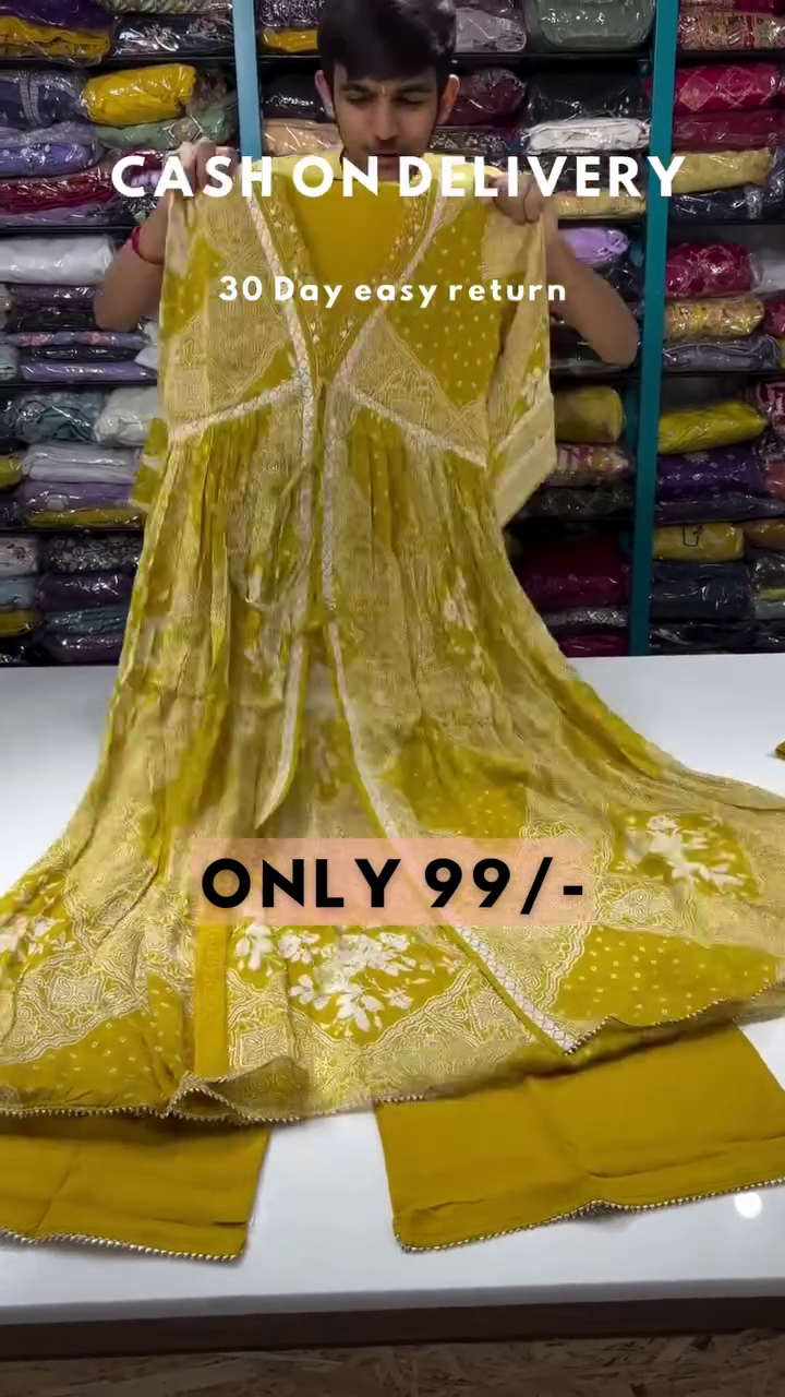 Women's Pink cotton kurti sharara with dupatta set designer kurti set - Image 2