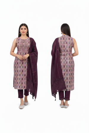 Vibrant Elegance: Women’s Color Kurti Set with Salwar and Dupatta